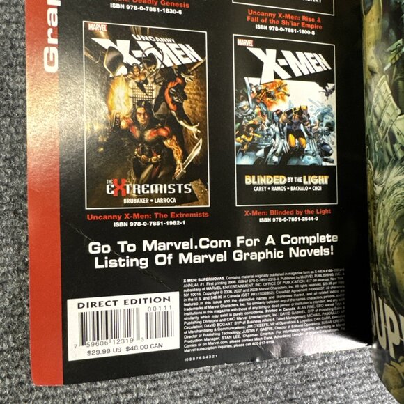 X-Men: Supernovas TPB 2008 GRAPHIC NOVEL CAREY 1ST ED. 10090 - Picture 5 of 8